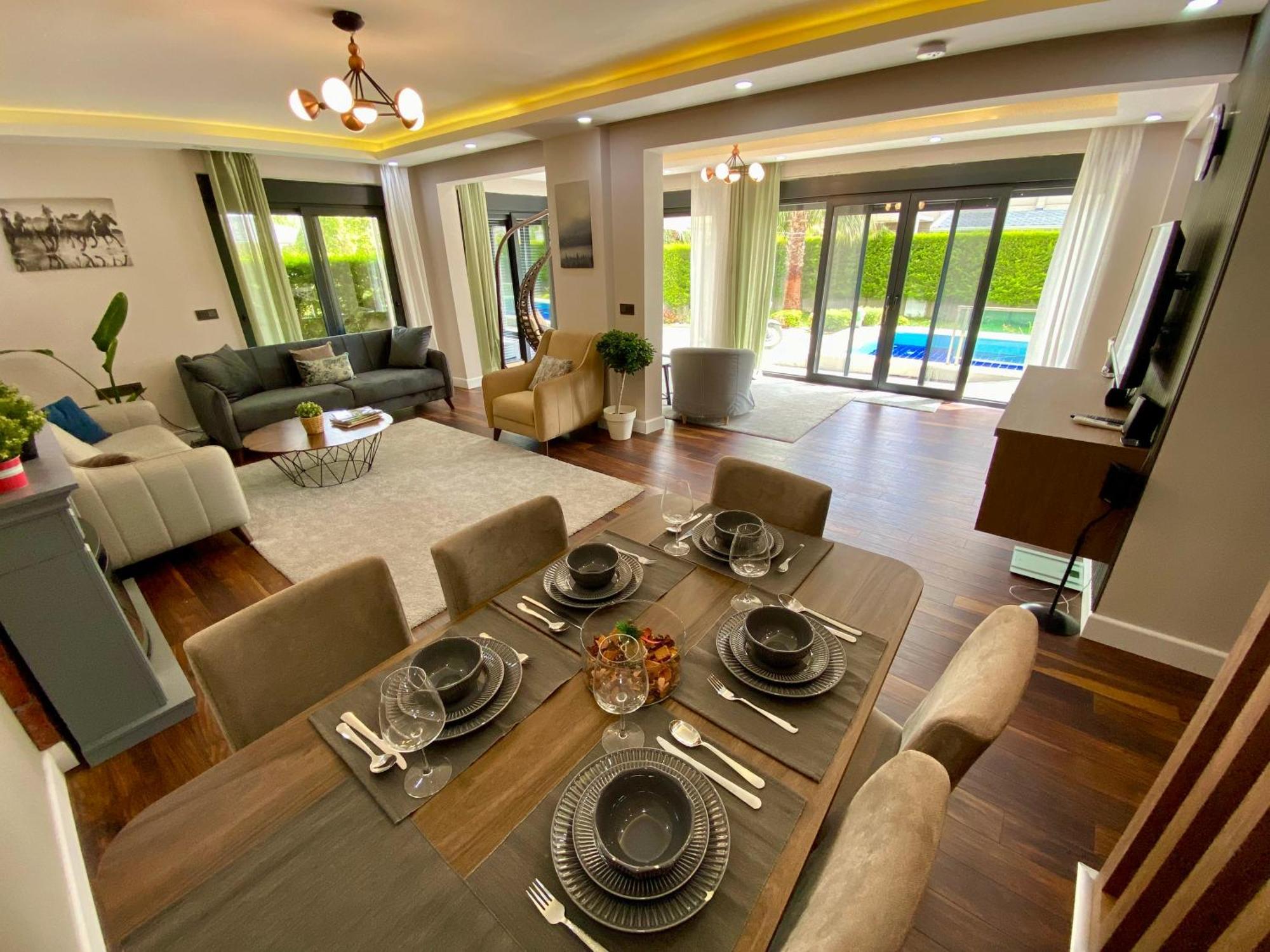 Villa Annabell1 With Swimming Pool And Jacuzzi, 3 Floors Belek Kültér fotó