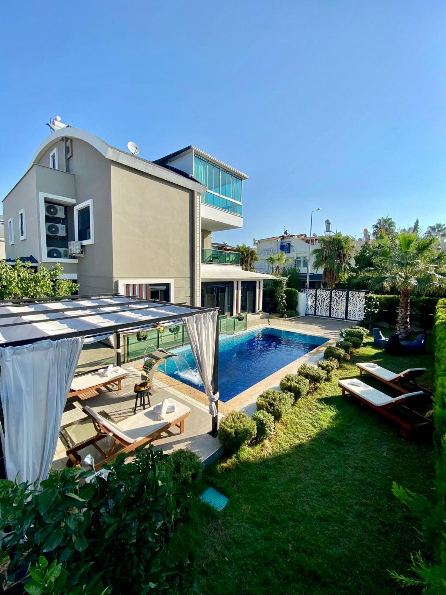 Villa Annabell1 With Swimming Pool And Jacuzzi, 3 Floors Belek Kültér fotó
